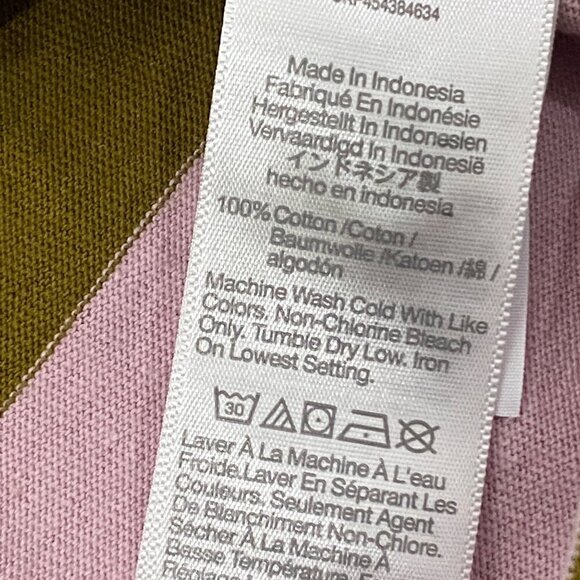 Madewell Women's Parkview striped Henley Tee Rugby Stripe women’s M boxy - Picture 6 of 10